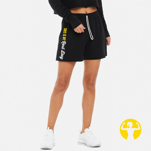 Black cut off sweat shorts for women. Update your wardrobe with our newest sweatshort. Designed for ultimate comfort with a raw edge hem, a relaxed fit and longer length.