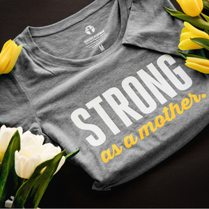 Strong as a mother triblend t-shirt. This womens triblend t shirt features a uniquely soft triblend fabrication, modern feminine fit, scoop neck and short sleeves. If you prefer a looser fit, try our relaxed triblend tees.