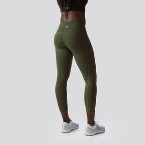 Rise & Grind Pocket Capris from Born Primitive (Tactical Green)