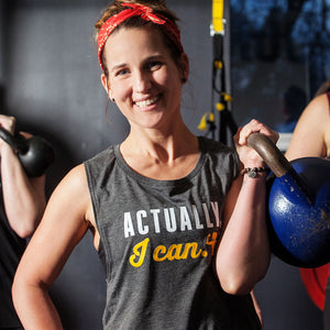 Actually, I Can. Flowy Muscle Tank