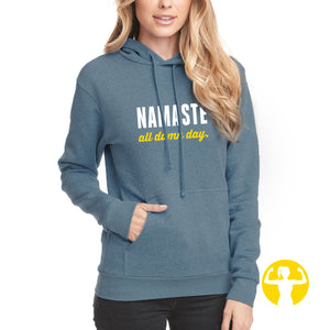 Namaste All Damn Day - Premium Mid-Weight Hoodie