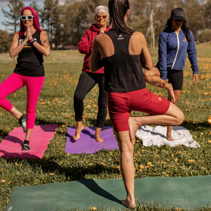 Do More Yoga, Give Less F*ck's Cropped Racerback Tank