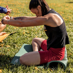 Do More Yoga, Give Less F*ck's Cropped Racerback Tank