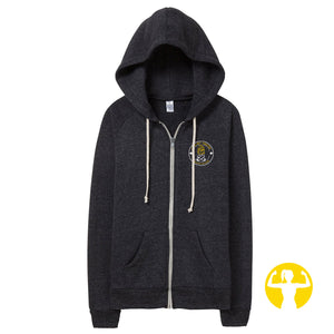 Let's Get Toasted, Asskicker Outdoors Eco-Fleece Zip Hoodie (XS-3XL)