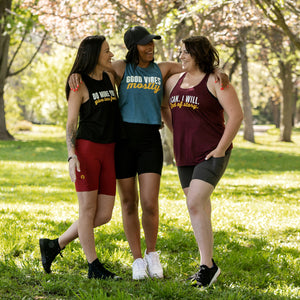 Asskicker Activewear is a Canadian apparel brand that specializes in ultra soft gym tanks, graphic tees and casual wear with empowering messages for women—designed to fit all body types. Located in Barrie, Ontario, we offer Free Shipping +$75 ($9.99 flat rate), curbside pickup or in-store shopping by appointment.