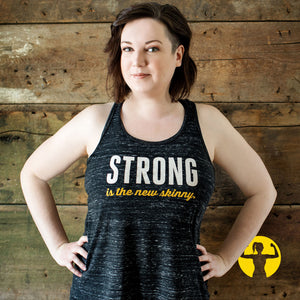 We're a growing Canadian apparel brand that specializes in ultra soft gym tanks, graphic tees and casual wear for women with empowering messages—designed to fit all body types. Free curb-side pickups are available in Barrie, Ontario.
The flowy racerback is our most popular style because the fabric feels ultra soft and the draped silhouette is flattering on all body types. Perfect for the gym or casual wear, the light fabric dries quickly and the sheering on the back adds a nice feminine detail.