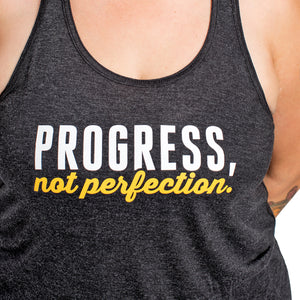 Progress, Not Perfection - Flowy Racerback Tank