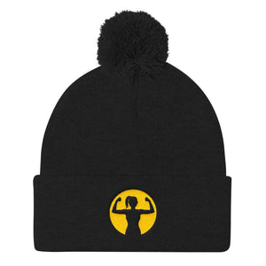 Pom-Pom Toque with Asskicker Logo