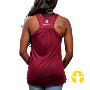 Campfire, Booze & Besties - Ultra Soft, Flowy Racerback Tank