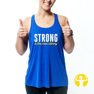 Strong is the New Skinny 💪 Ultra Soft Flowy Racerback Tank Top