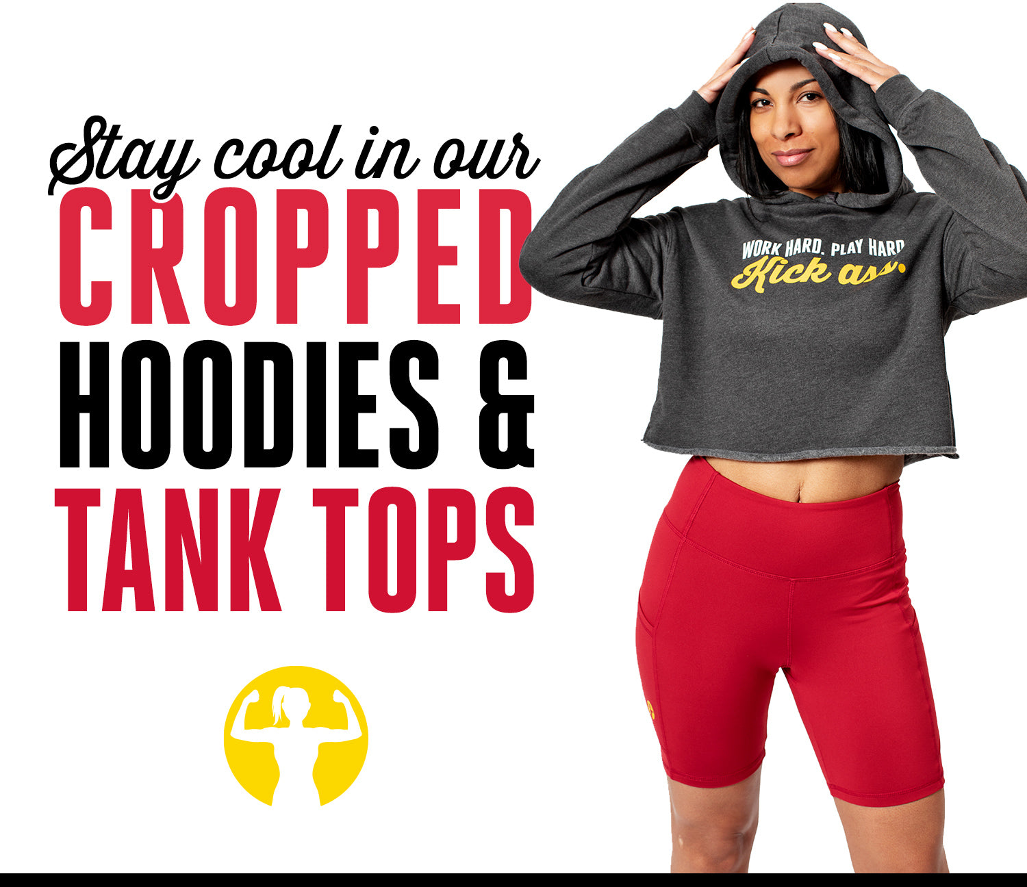 Cropped Hoodies & Tank Tops with Sayings