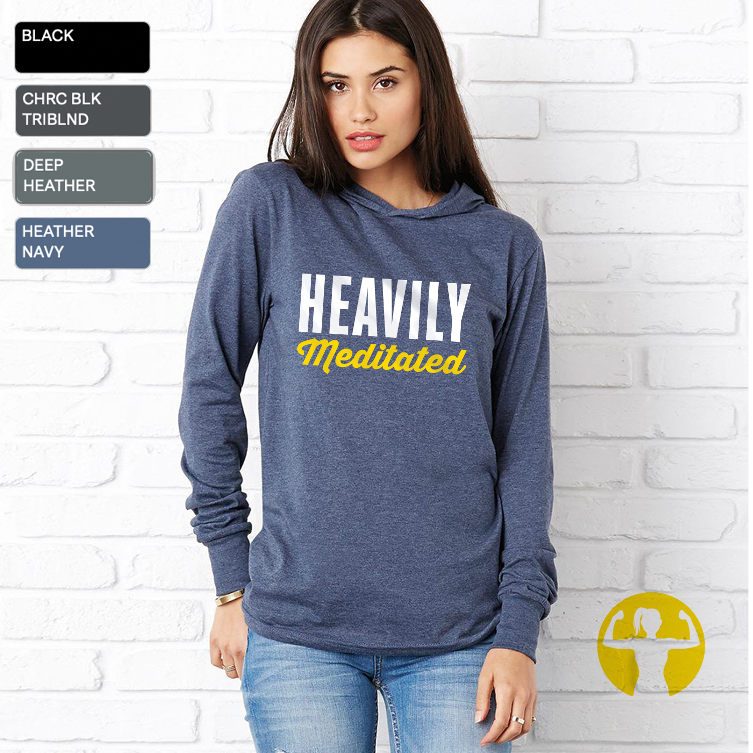 Choose from over 30 empowering or funny sayings! This pullover jersey hoodie is great for year-round layering and features a retail fit, crossover V at neckline, hood, and cuffs. Thanks for supporting Women-Owned Canadian Small Businesses!