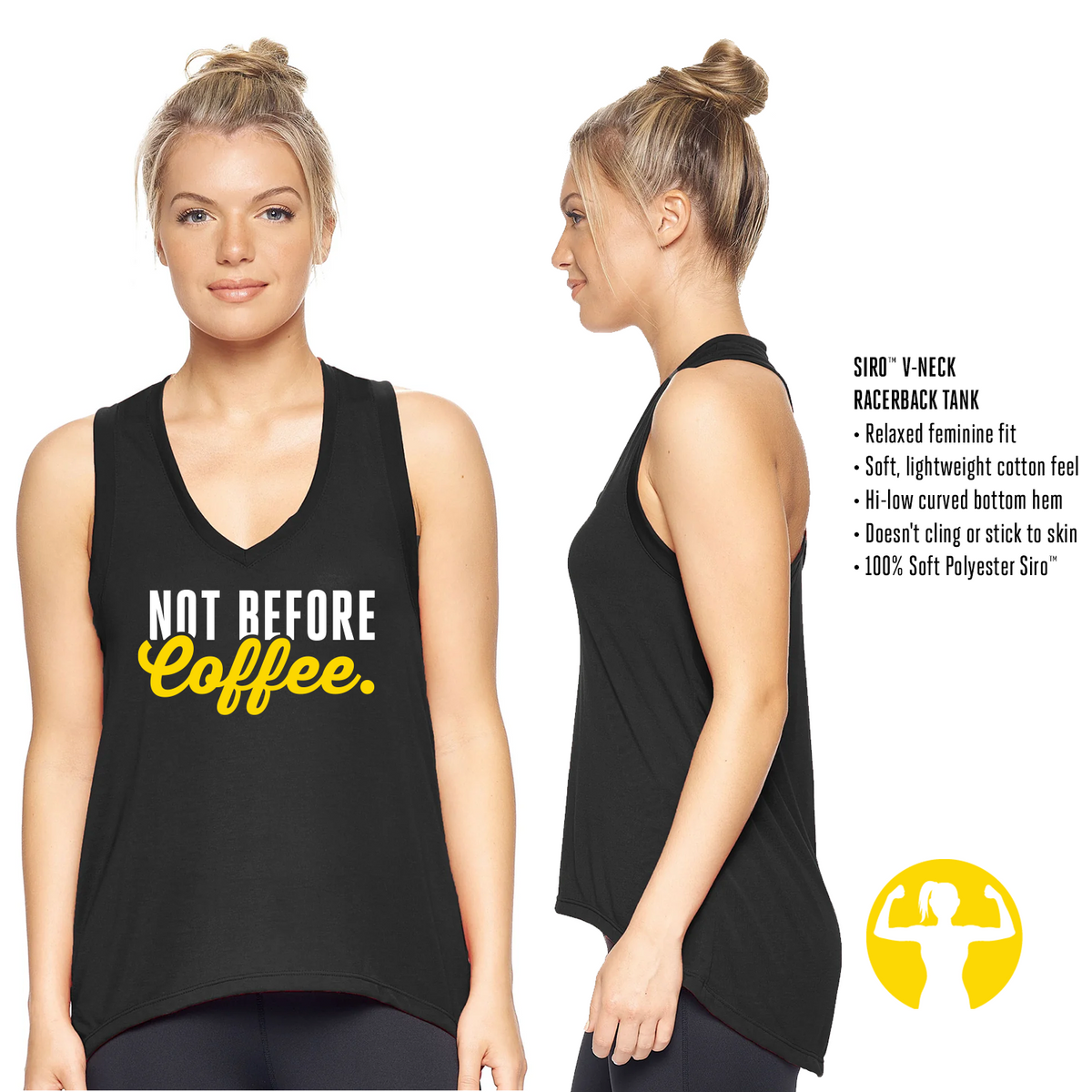 Hi-low Curved Bottom Tank - Choose from +30 Sayings