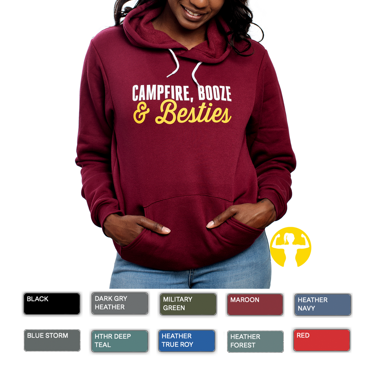 Wine & Hallmark Movies | Premium Sponge Fleece Pullover Hoodie