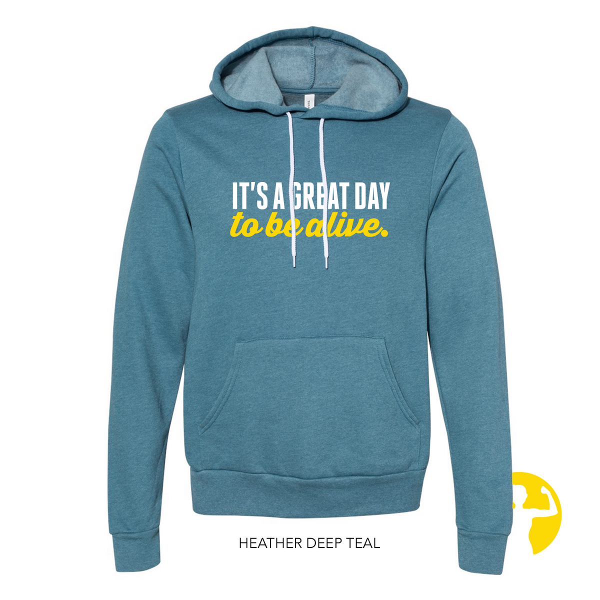 It's a great day to be alive is one of our popular sayings. Available on hoodies, tank tops or tee shirts for women.
