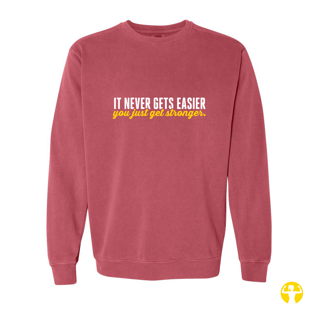 It Never Gets Easier Unisex Vintage Crewneck