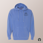 Celebrating Canadian Landscapes: Garment-Dyed Hooded Sweatshirt — Art by Denice Bustraen