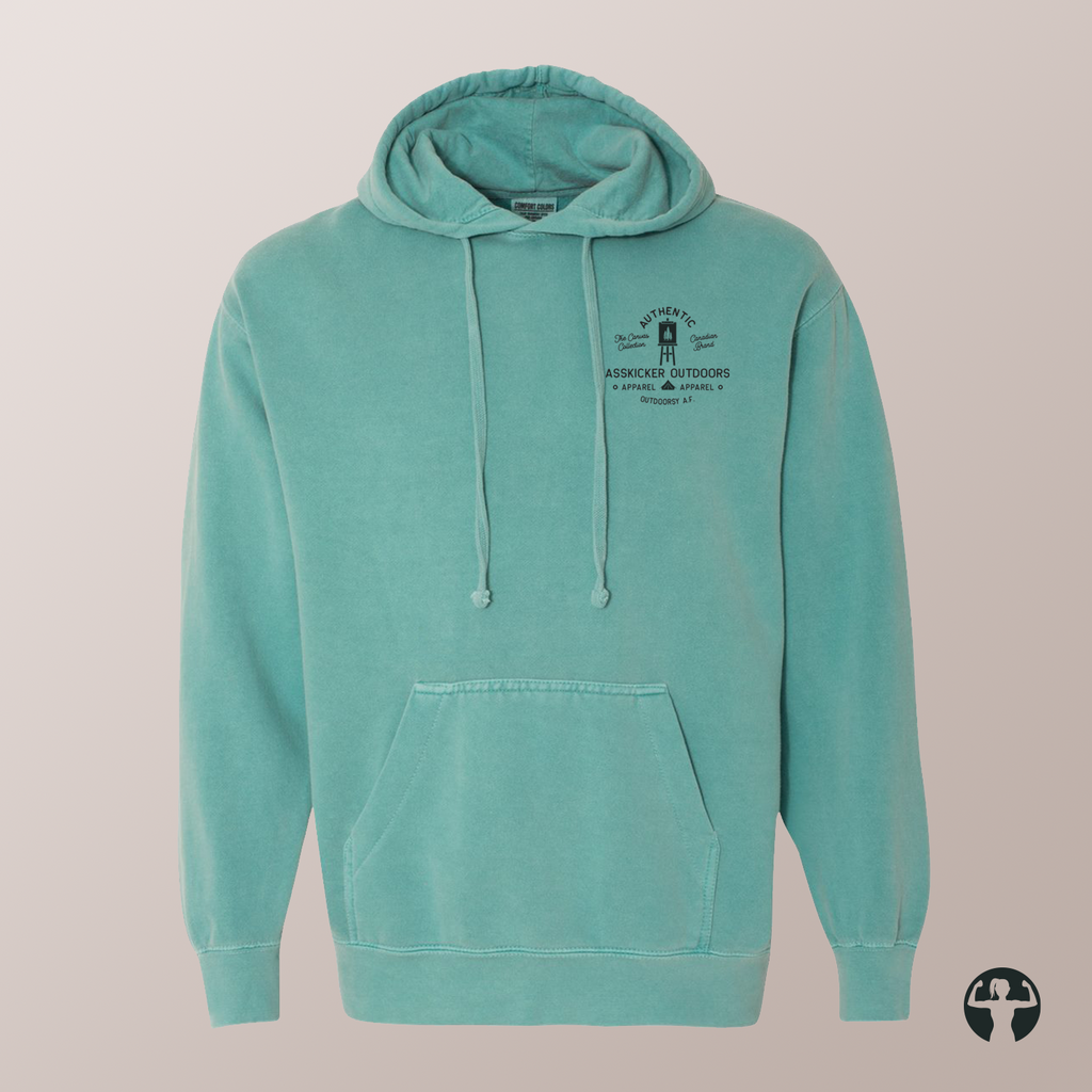 Celebrating Canadian Artists: Garment-Dyed Hooded Sweatshirt — Art by Denice Bustraen