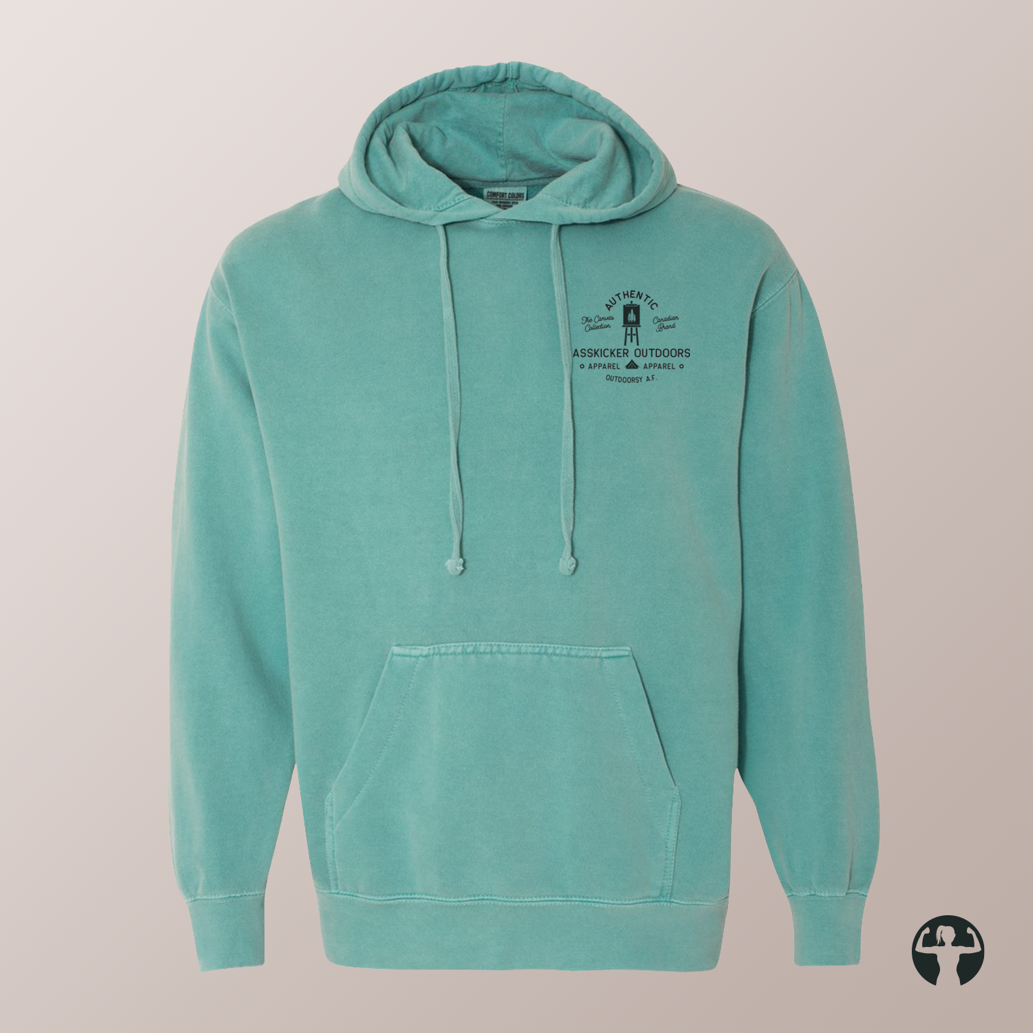 Celebrating Canadian Artists: Garment-Dyed Hooded Sweatshirt — Art by Denice Bustraen