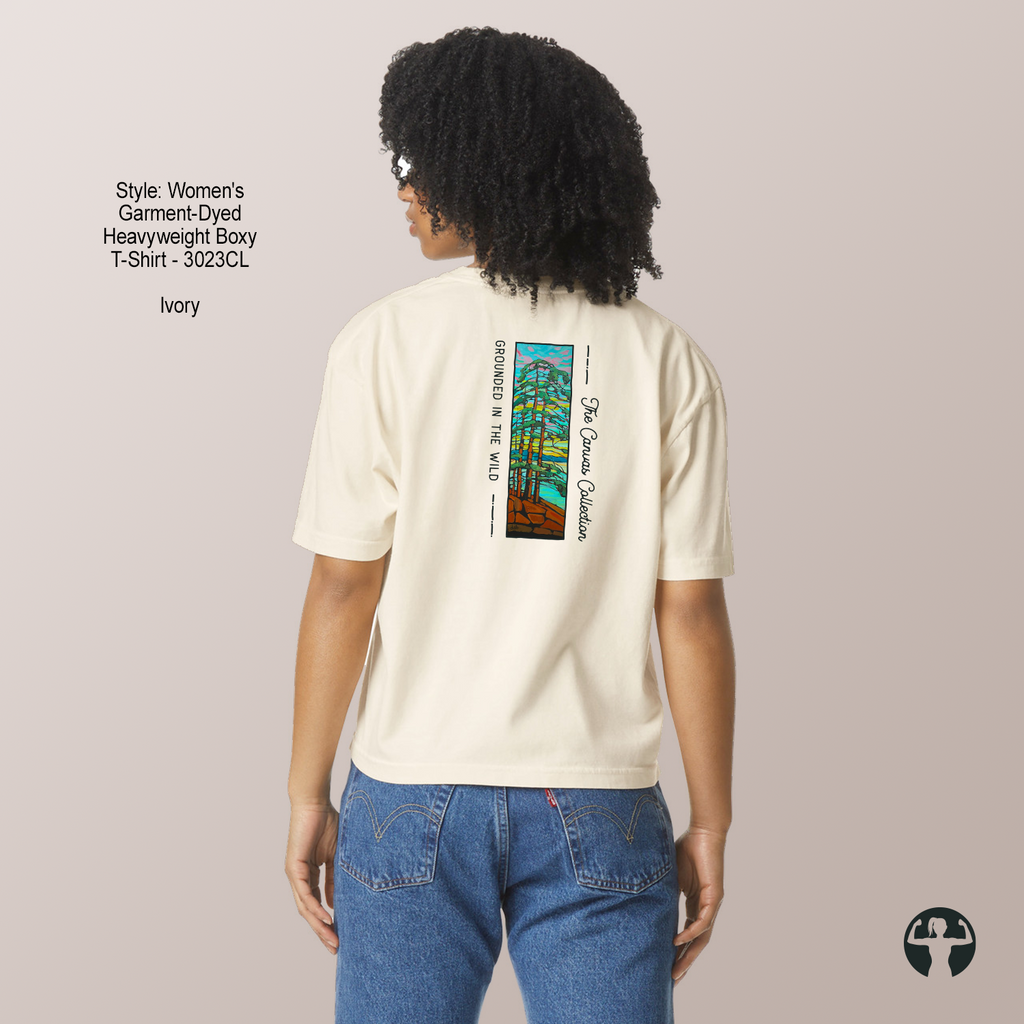 Celebrating Canadian Artists: Garment-Dyed Heavyweight Boxy T-Shirt — Art by Denice Bustraen