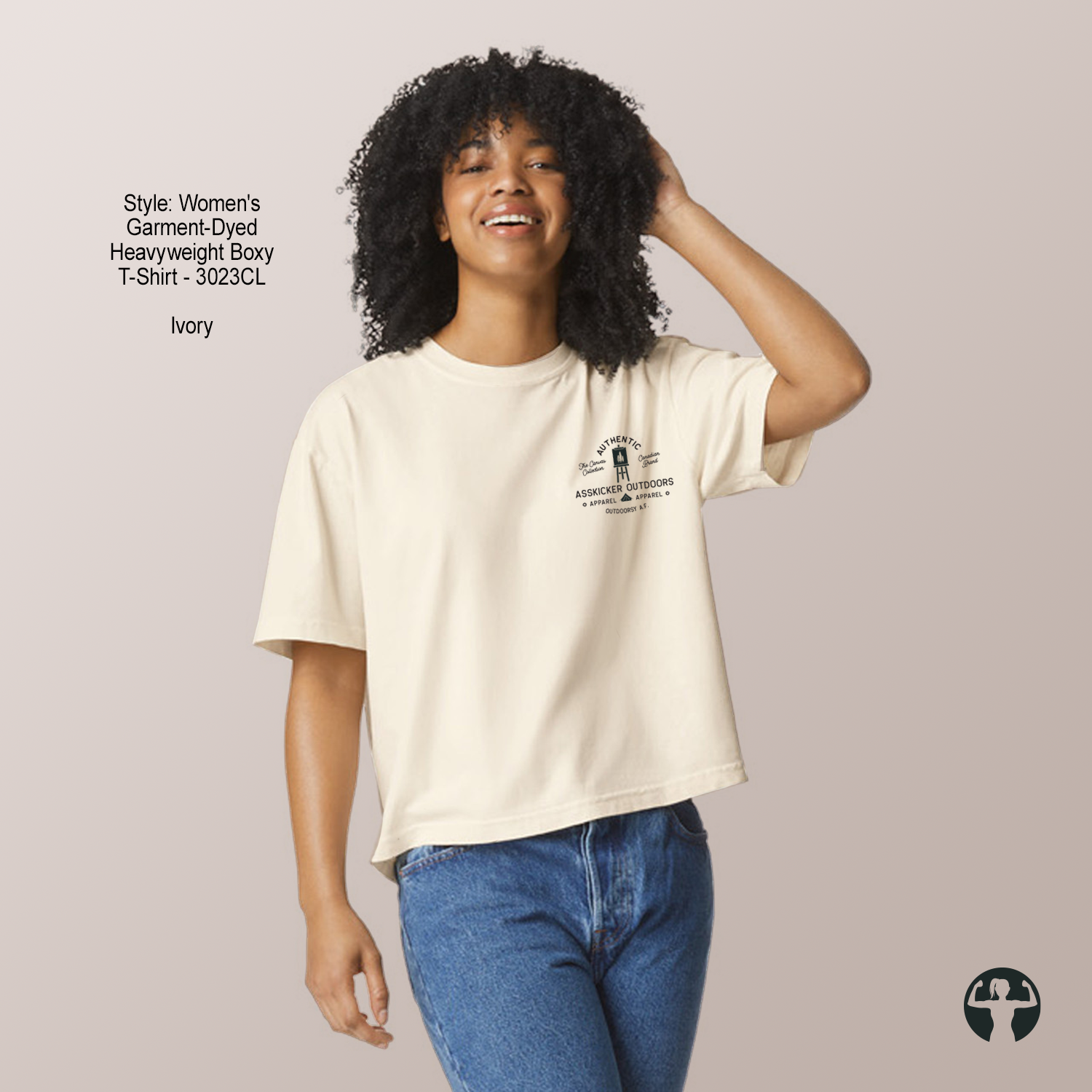 Celebrating Canadian Artists: Garment-Dyed Heavyweight Boxy T-Shirt — Art by Denice Bustraen
