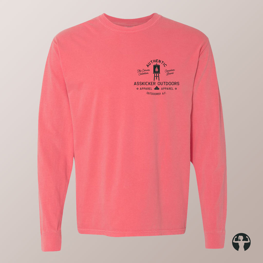 Celebrating Canadian Artists: Garment-Dyed Heavyweight Long Sleeve Tee — Art by Denice Bustraen
