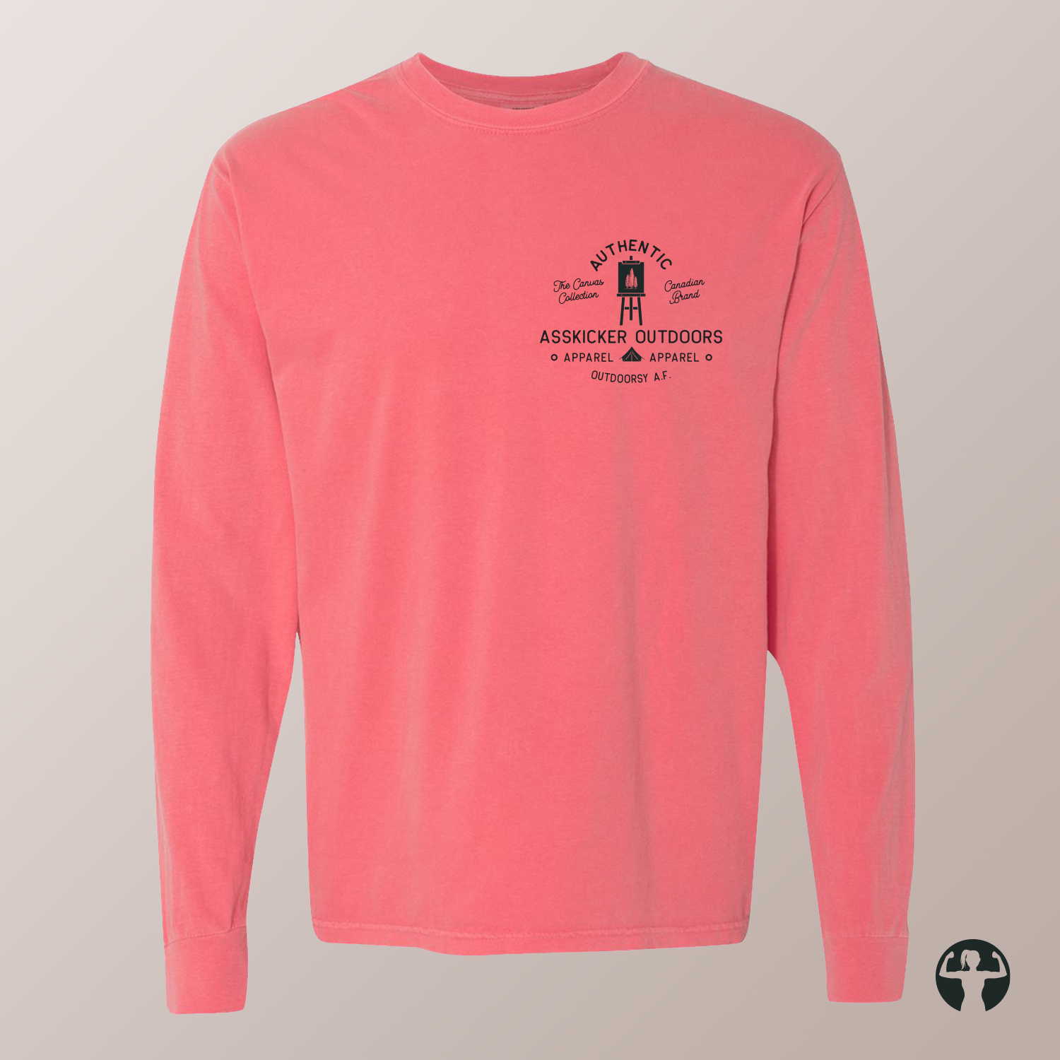 Celebrating Canadian Artists: Garment-Dyed Heavyweight Long Sleeve Tee — Art by Denice Bustraen