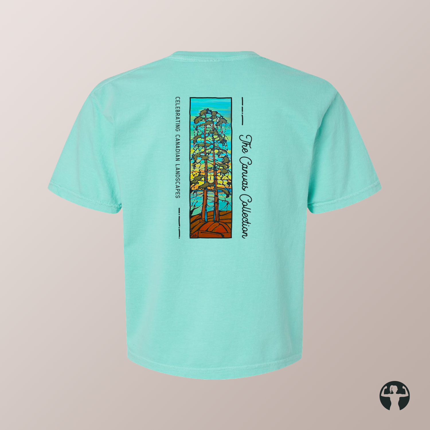 Celebrating Canadian Landscapes: Garment-Dyed Heavyweight Boxy T-Shirt — Art by Denice Bustraen