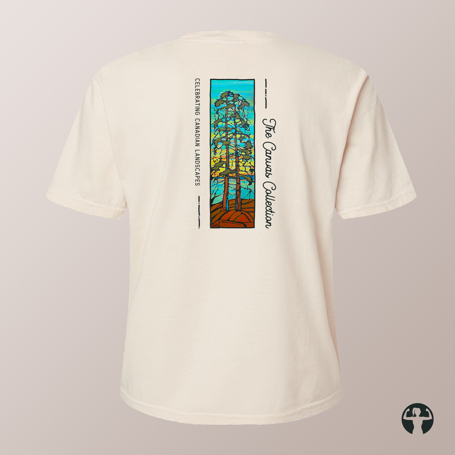 Celebrating Canadian Landscapes: Garment-Dyed Heavyweight Boxy T-Shirt — Art by Denice Bustraen