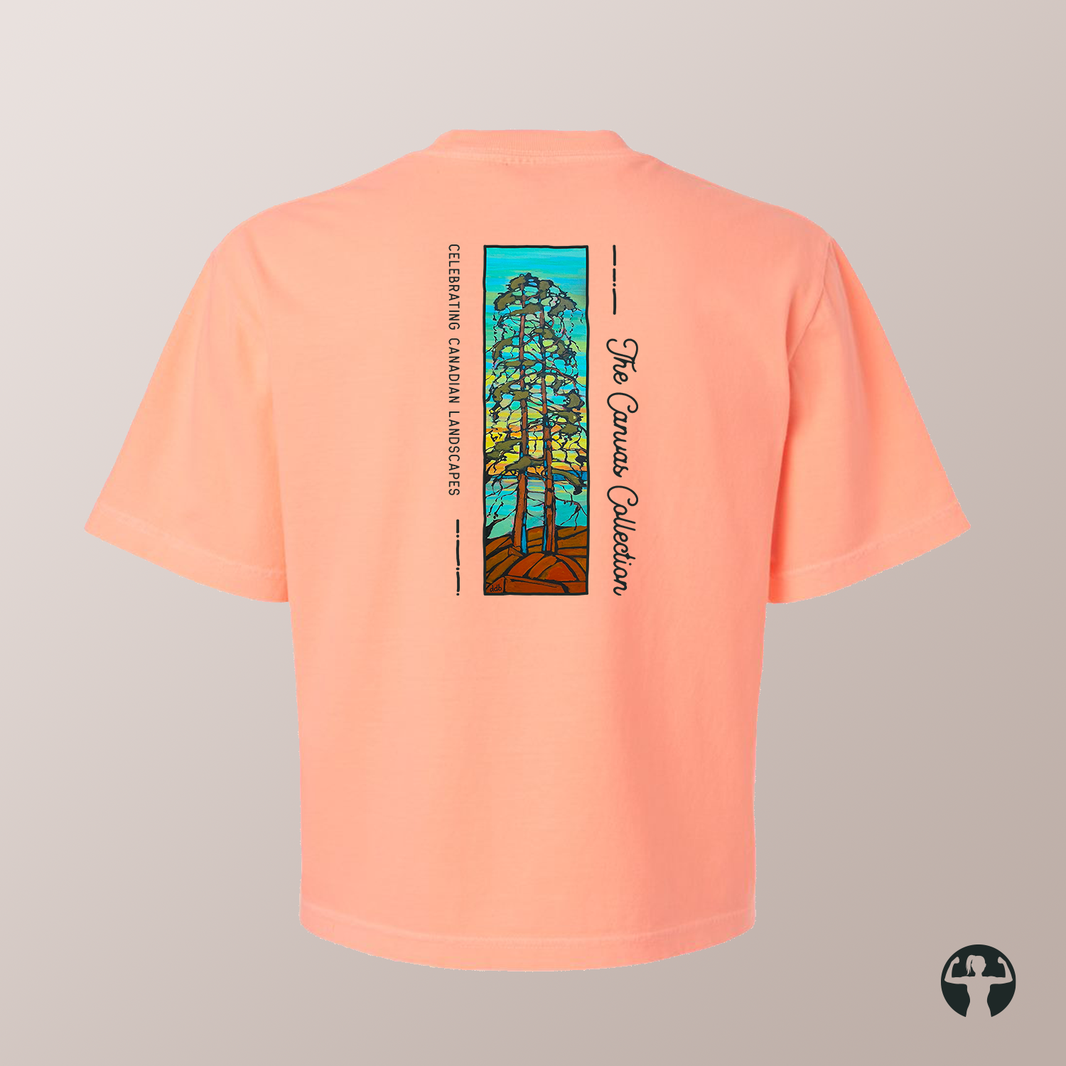 Celebrating Canadian Landscapes: Garment-Dyed Heavyweight Boxy T-Shirt — Art by Denice Bustraen