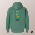 Celebrating Canadian Landscapes: Garment-Dyed Hooded Sweatshirt — Art by Denice Bustraen