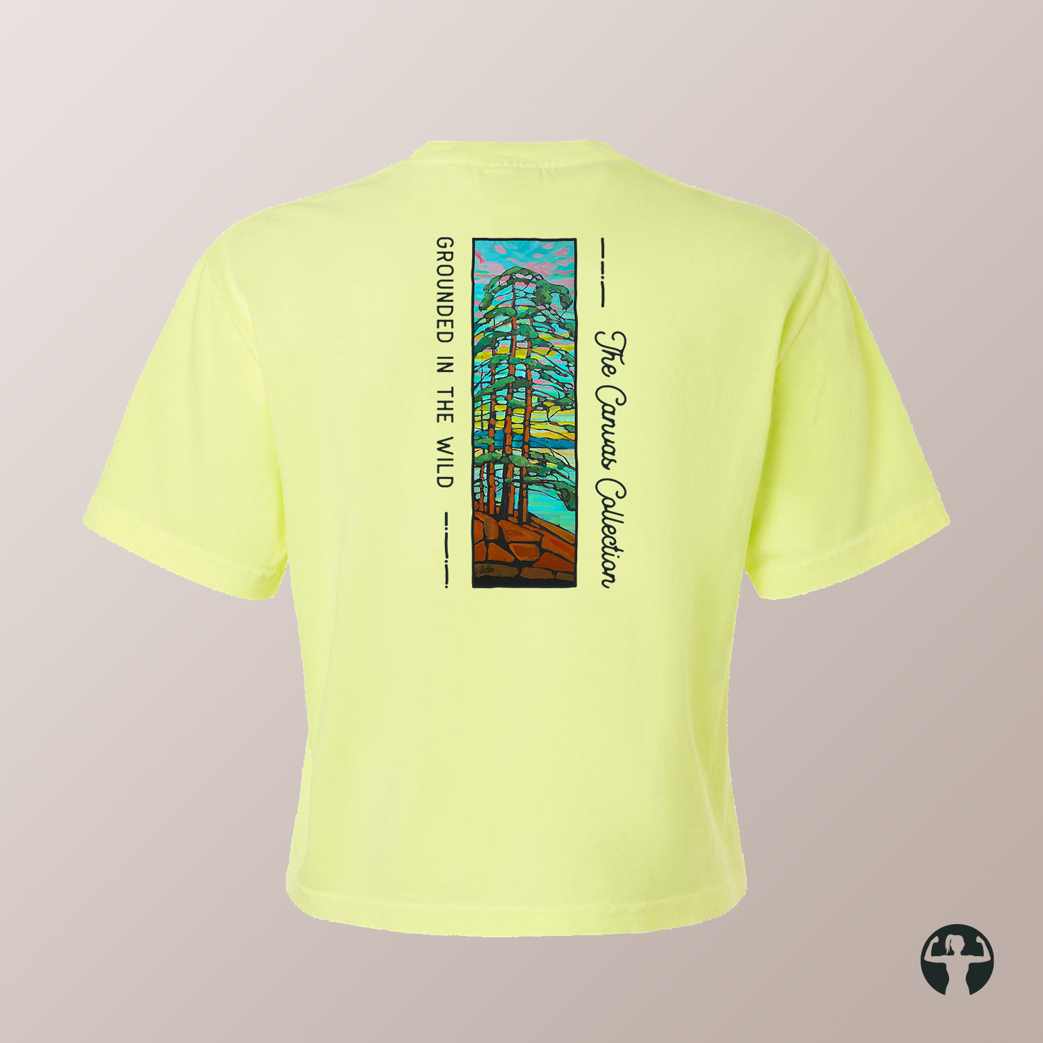 Grounded in the Wild: Garment-Dyed Heavyweight Boxy T-Shirt — Art by Denice Bustraen