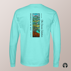 Grounded in the Wild: Garment-Dyed Heavyweight Long Sleeve Tee — Art by Denice Bustraen
