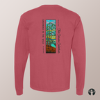 Grounded in the Wild: Garment-Dyed Heavyweight Long Sleeve Tee — Art by Denice Bustraen