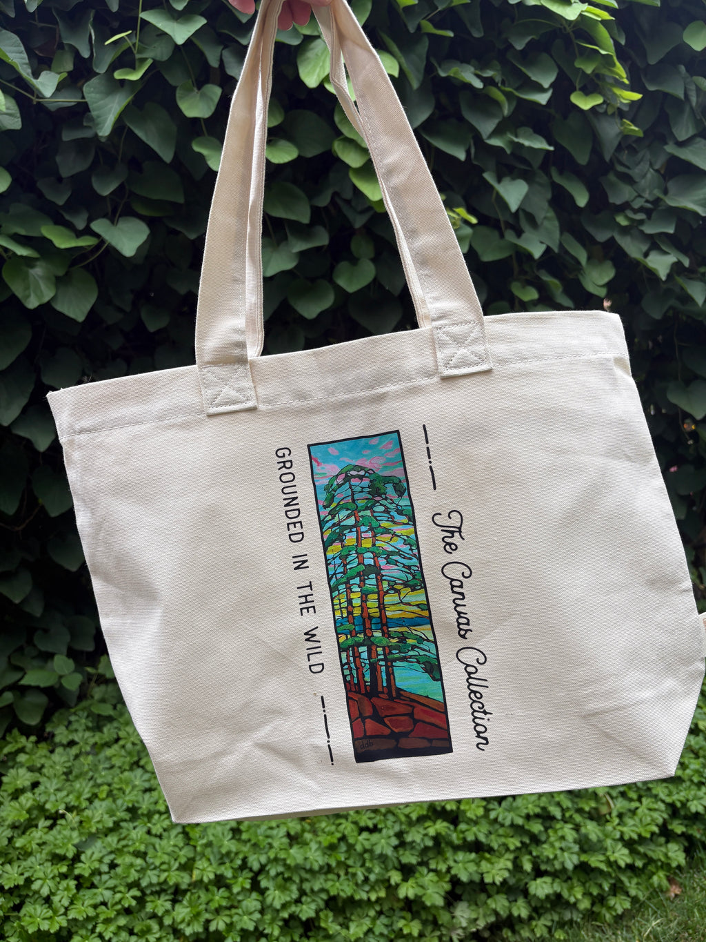 The Canvas Collection: Zippered Landscape Art Tote Bag