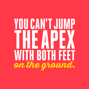 You can't jump the apex with both feet on the ground Baby Rib Tank (Clearance)