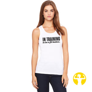 In Training to be a Fit Badass - Baby Ribbed Tank