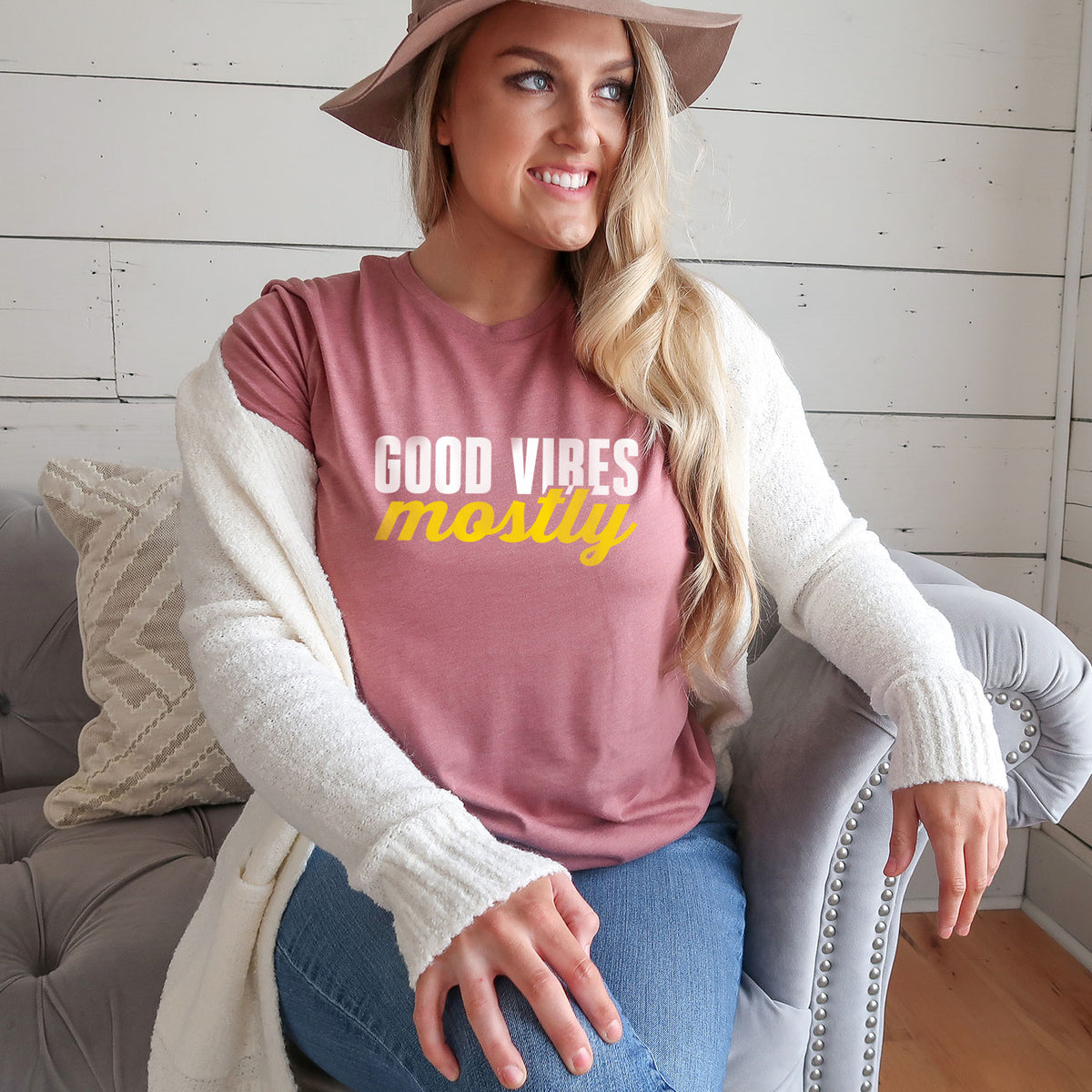 Good Vibes, Mostly Premium Jersey T-Shirt