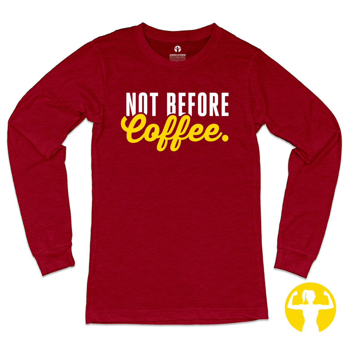 Not Before Coffee Jersey Long-Sleeve T-Shirt