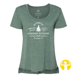 Asskicker Outdoors, Adventure Division Outdoorsy A.F. Graphic Tee - Pine Green 