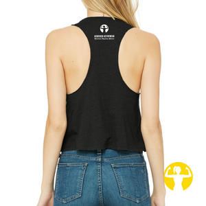 Play More Derby, Give Less F*cks Cropped Racerback Tank