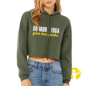 Do More Yoga, Give Less F*cks Cropped Hoodie