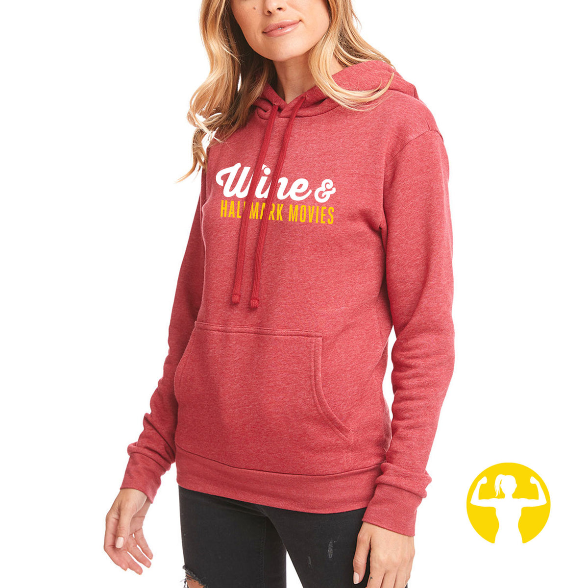 Wine & Hallmark Movies Premium Mid-Weight Hoodie