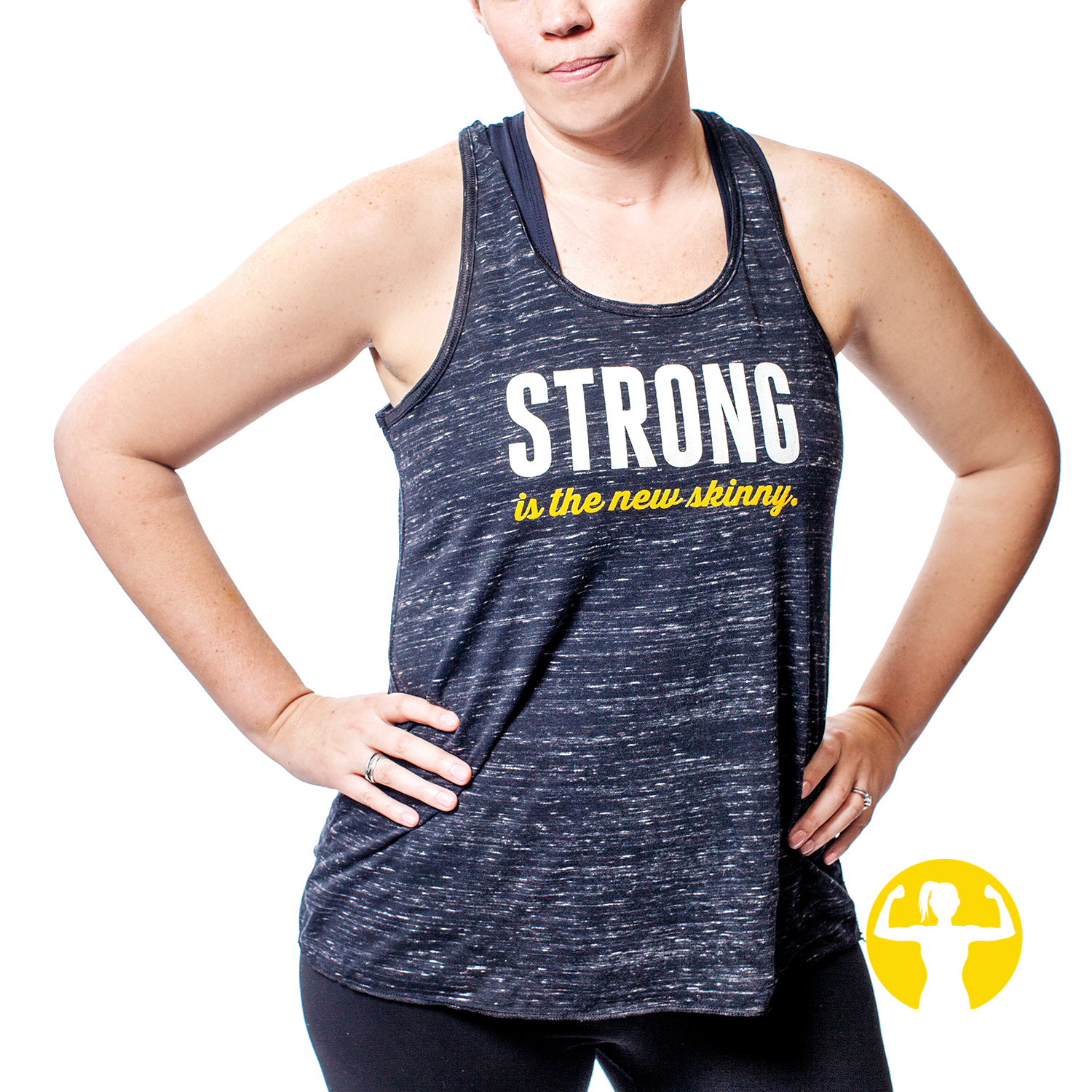Strong is the New Skinny 💪 Ultra Soft Flowy Racerback Tank Top