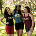 High waisted biker-style pocket shorts for women in body positive, extended sizes. Red, Grey or Black, Made in Canada by a small women-owned business.