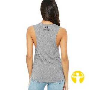 It Never Gets Easier, You Just Get Stronger - Flowy Muscle Tank