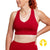 Wine (deep red)  coloured  supportive sports bra