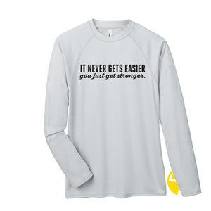 It Never Gets Easier, You Just Get Stronger - Ultra UVP™ Long-Sleeve Raglan T-Shirt