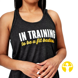 In training to be a fit badass 💪 Flowy Racerback Tank