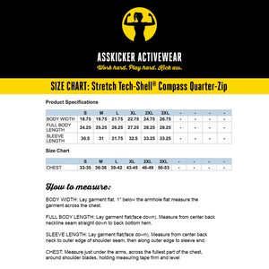 Asskicker Logo | Stretch Tech-Shell® Compass Quarter-Zip